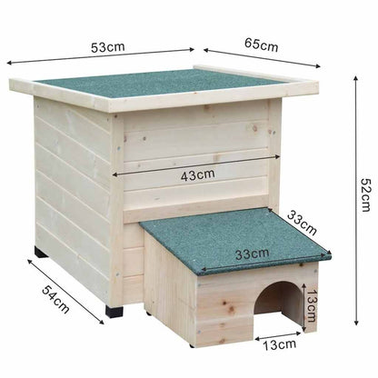 @pet Hedgehog House XL 53x65x52cm Wood White