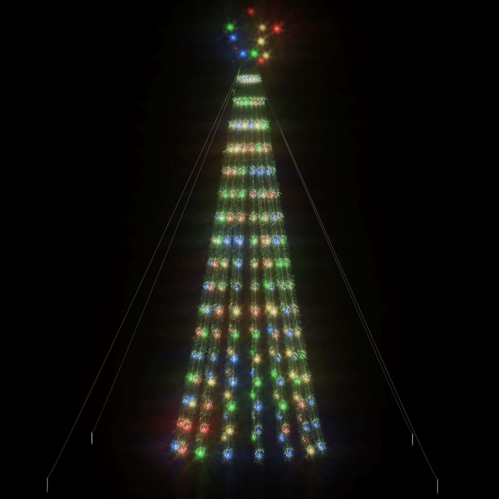 Christmas Tree Light Cone 275 LEDs Colourful 180 cm