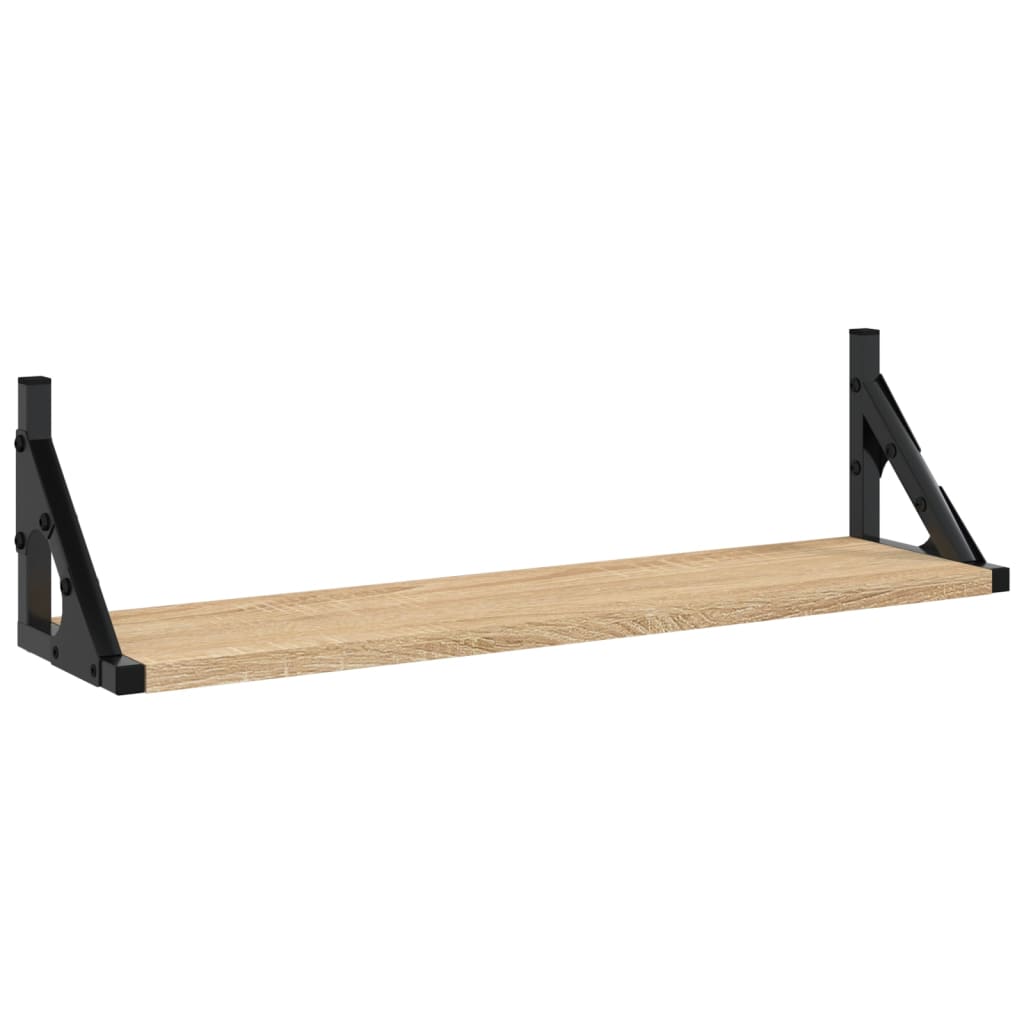 Wall Shelves 2 pcs Sonoma Oak 60x15x15.5 cm