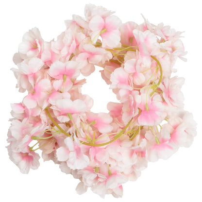 Artificial Flower Garlands 6 pcs Light Pink 180 cm