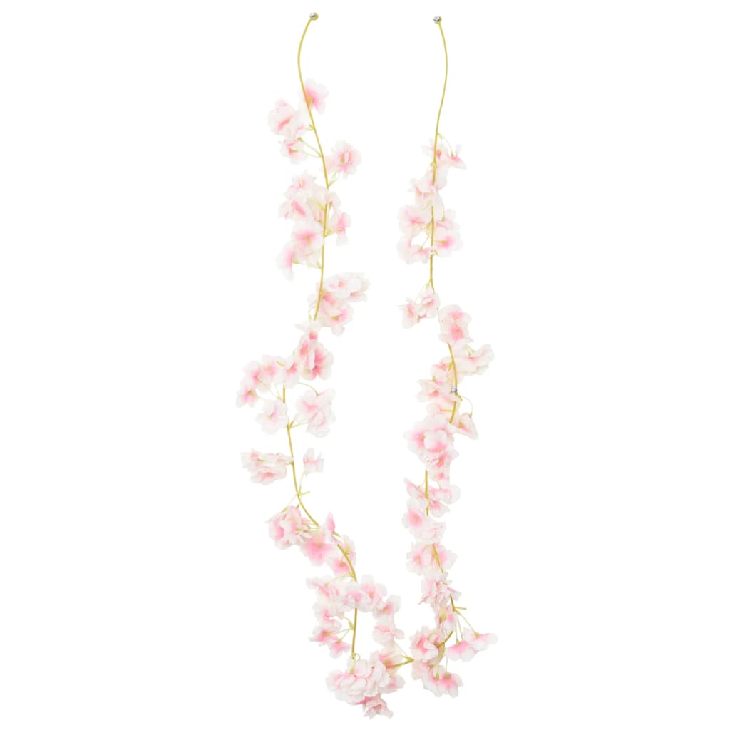 Artificial Flower Garlands 6 pcs Light Pink 180 cm