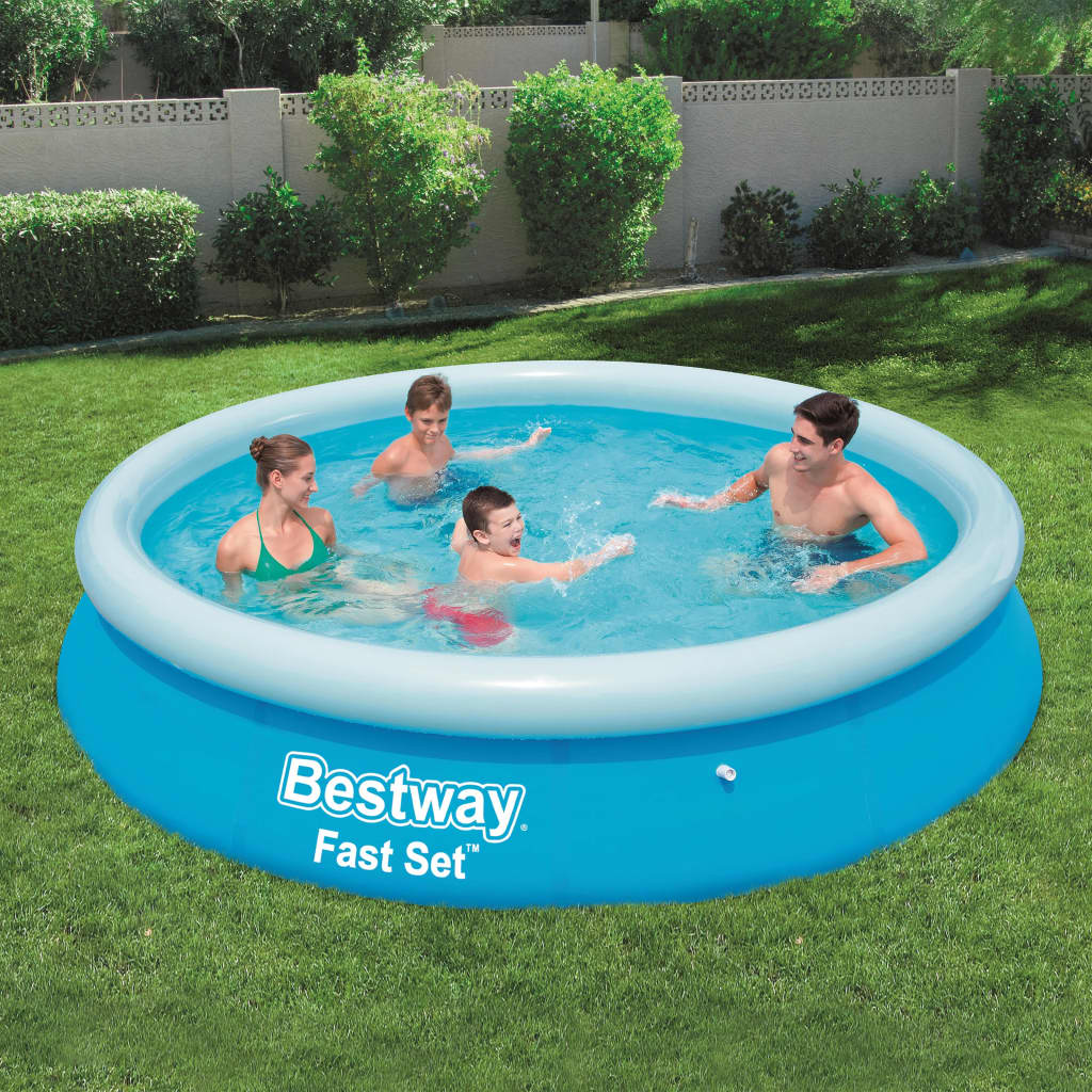 Bestway Fast Set Inflatable Swimming Pool Round 366x76 cm 57273