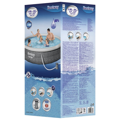 Bestway Fast Set Inflatable Pool Set with Pump 396x84 cm