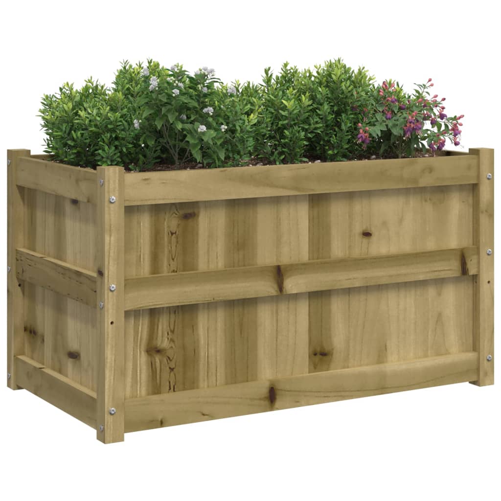 Garden Planters 2 pcs Impregnated Wood Pine