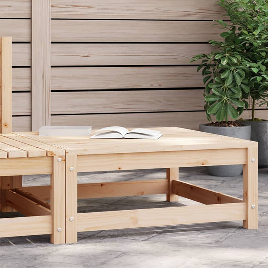 Garden Footstool 70x70x30 cm Solid Wood Pine