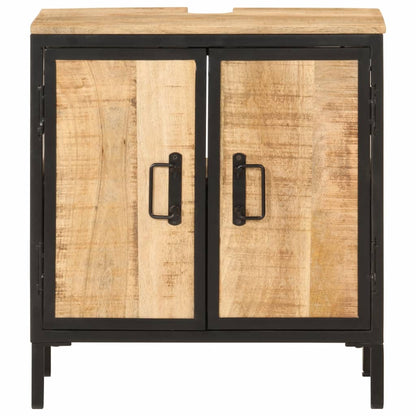 Bathroom Sink Cabinet 55x35x60 cm Solid Wood Mango and Iron