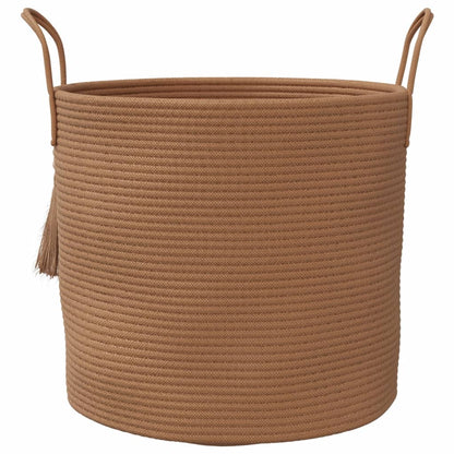 Storage Basket Brown Ø40x35 cm Cotton