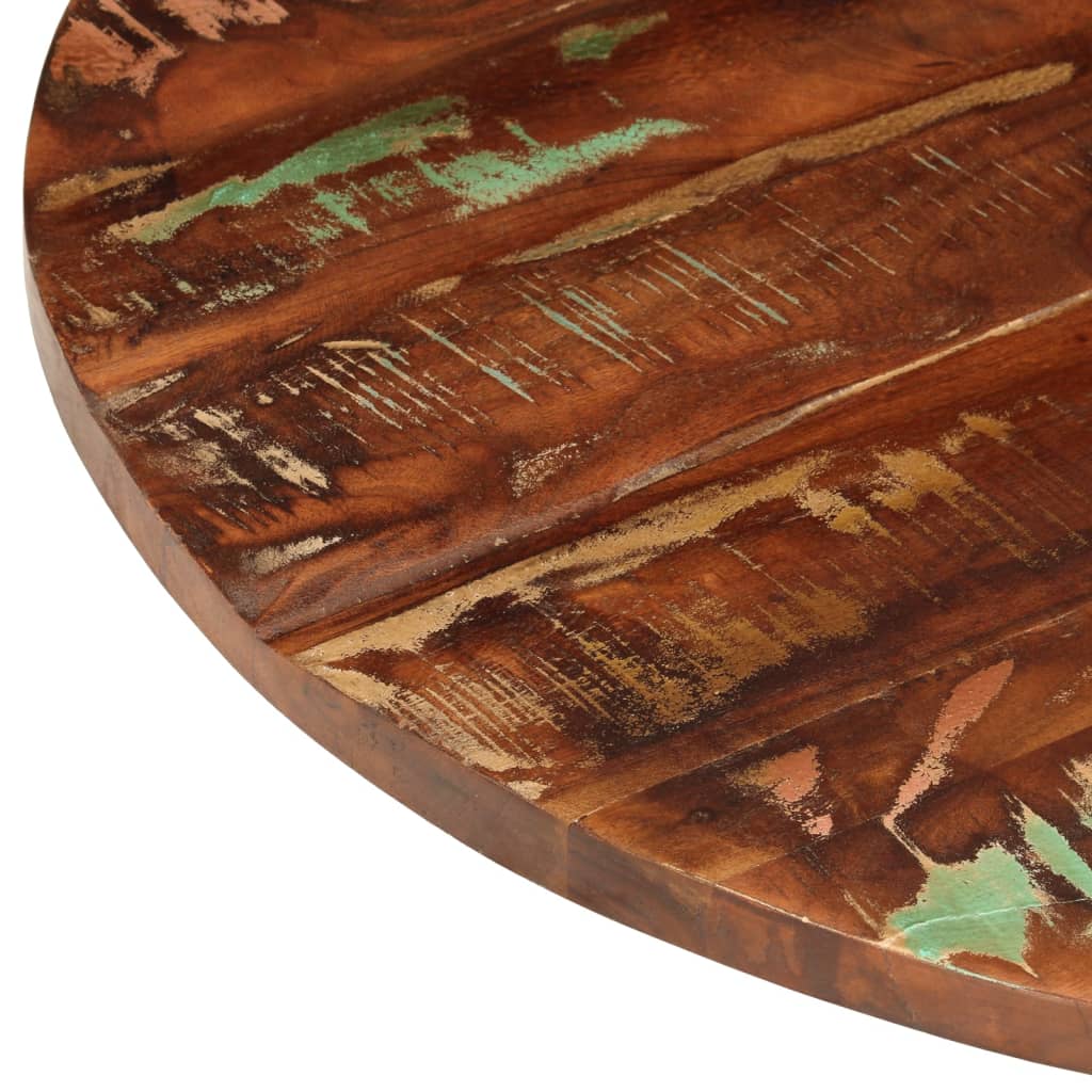 Table Top Ø 80x2.5 cm Round Solid Wood Reclaimed