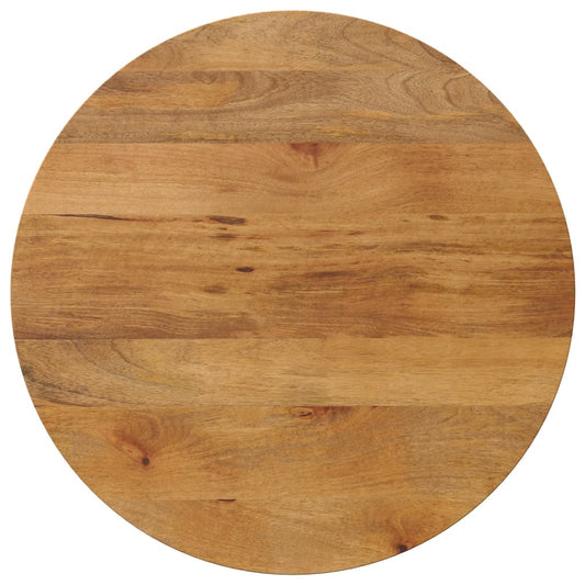 Table Top Ø 80x2.5 cm Round Solid Wood Mango