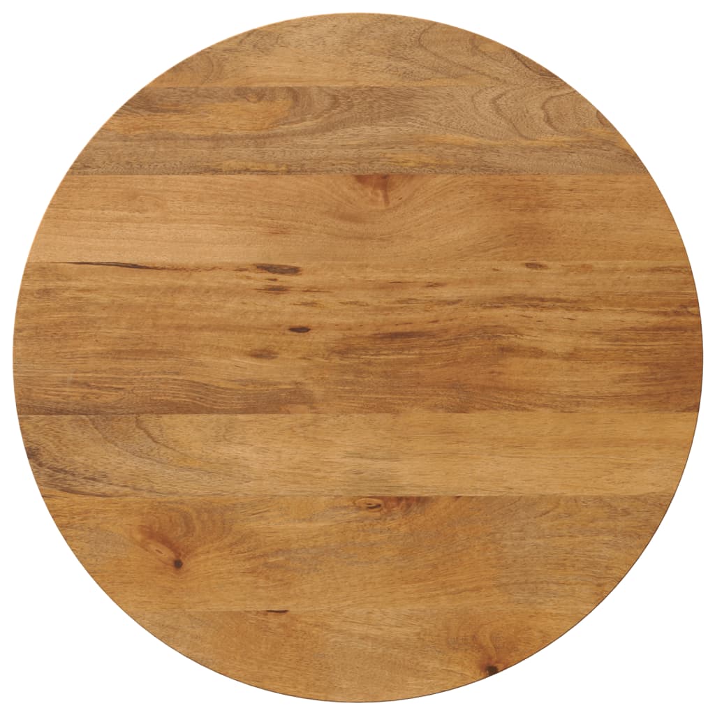 Table Top Ø 90x2.5 cm Round Solid Wood Mango