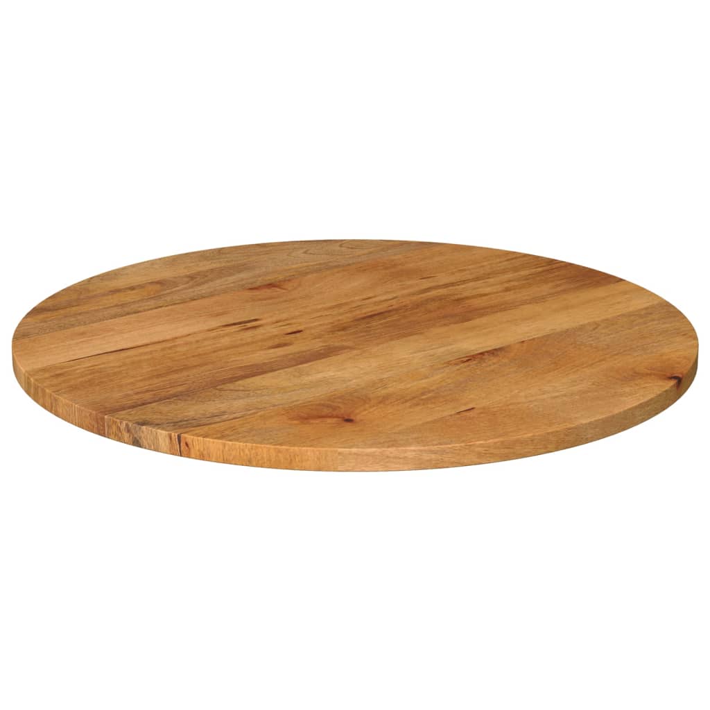 Table Top Ø 90x2.5 cm Round Solid Wood Mango