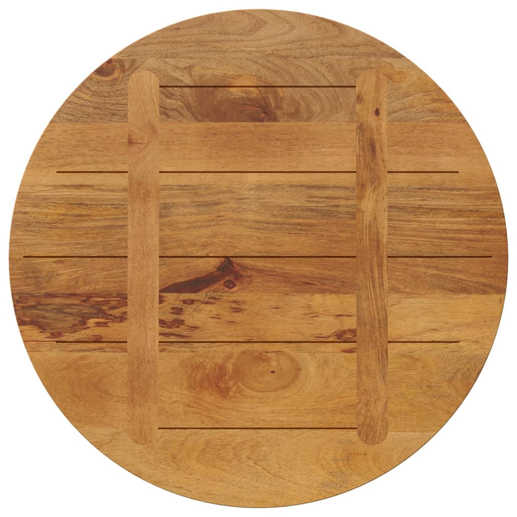 Table Top Ø 90x2.5 cm Round Solid Wood Mango