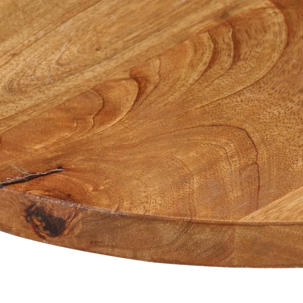 Table Top Ø 90x2.5 cm Round Solid Wood Mango