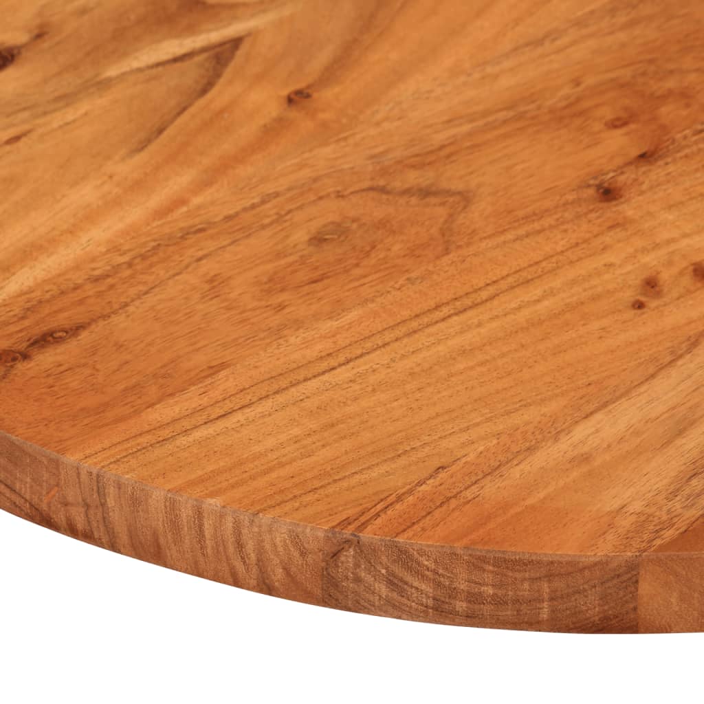 Table Top 80x40x2.5 cm Oval Solid Wood Acacia