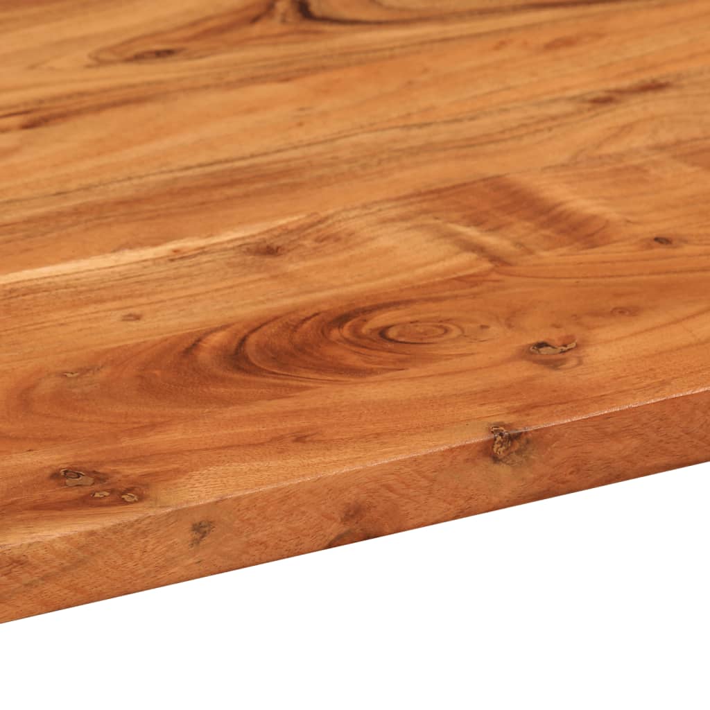 Table Top 80x40x2.5 cm Oval Solid Wood Acacia