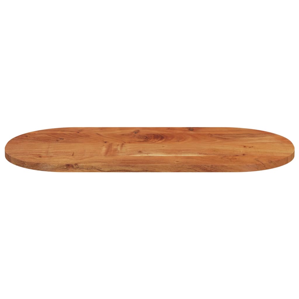 Table Top 120x60x3.8 cm Oval Solid Wood Acacia