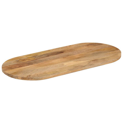 Table Top 80x40x2.5 cm Oval Solid Wood Mango