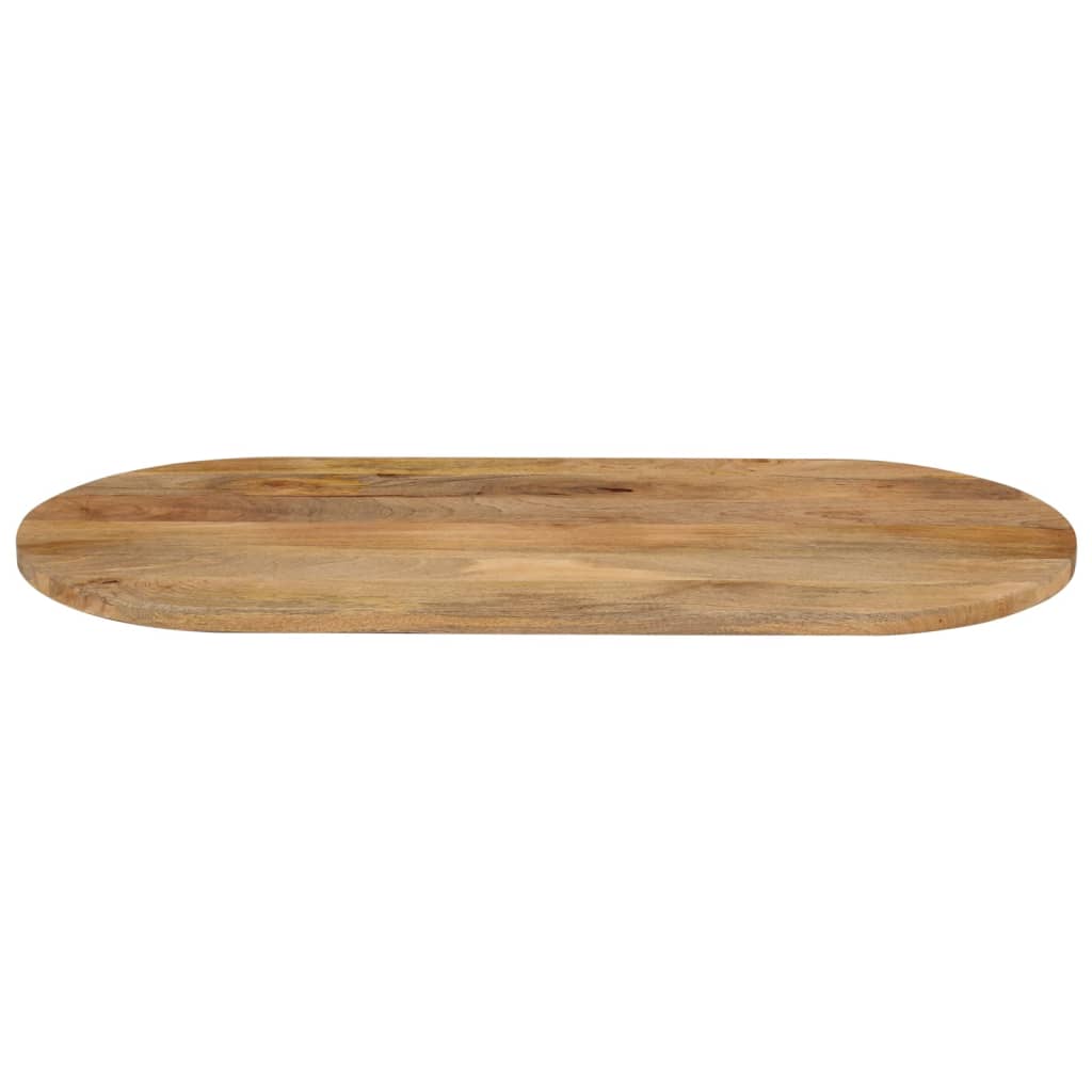 Table Top 80x40x2.5 cm Oval Solid Wood Mango