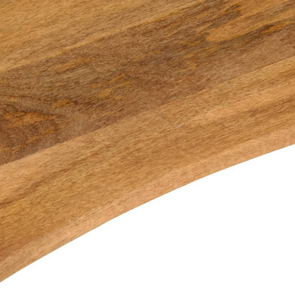 Desk Top with Curve 140x50x2.5 cm Solid Wood Rough Mango