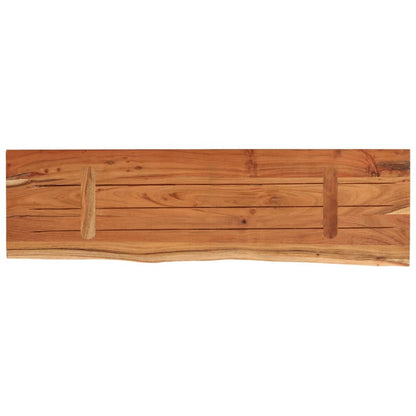 Wall Shelf 40x20x2.5 cm Rectangular Solid Wood Acacia Live Edge