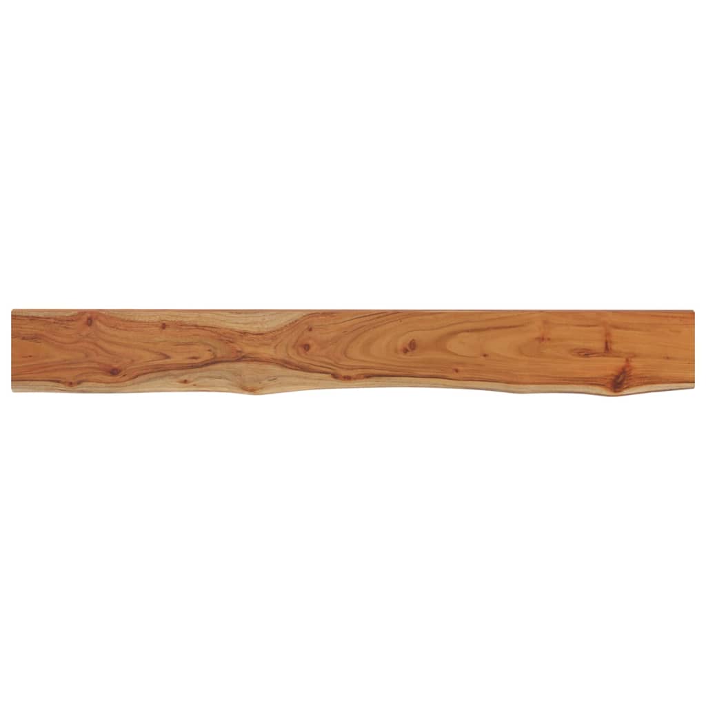 Wall Shelf 140x20x2.5 cm Rectangular Solid Wood Acacia Live Edge