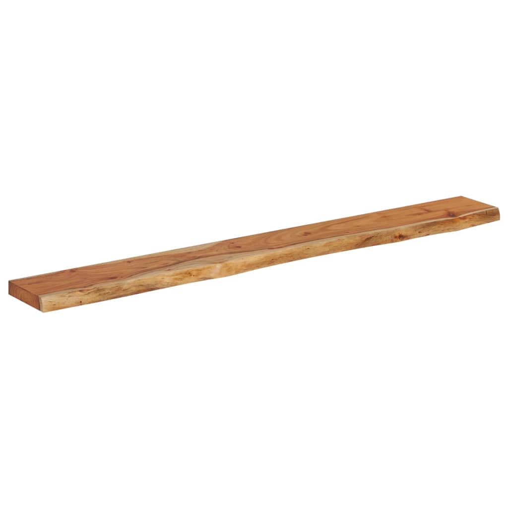 Wall Shelf 140x20x2.5 cm Rectangular Solid Wood Acacia Live Edge