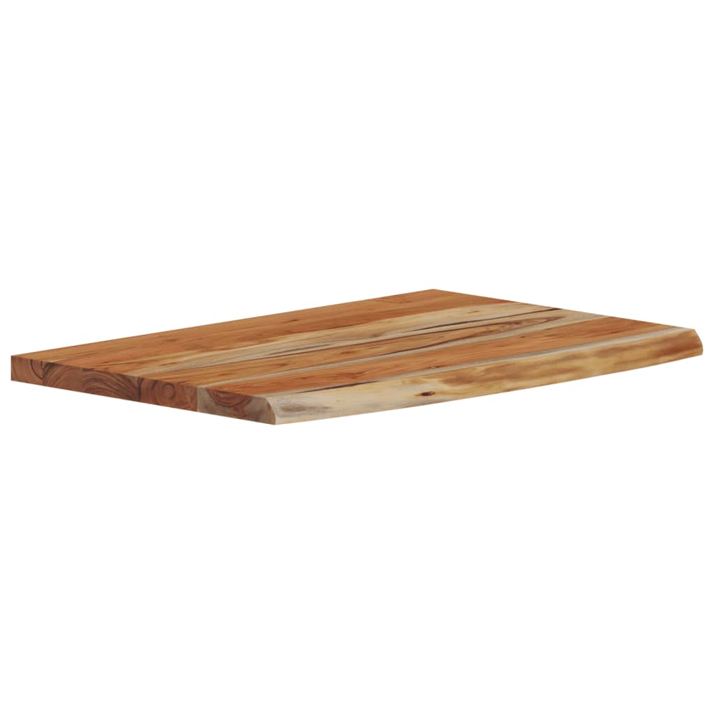 Wall Shelf 50x30x2.5 cm Rectangular Solid Wood Acacia Live Edge