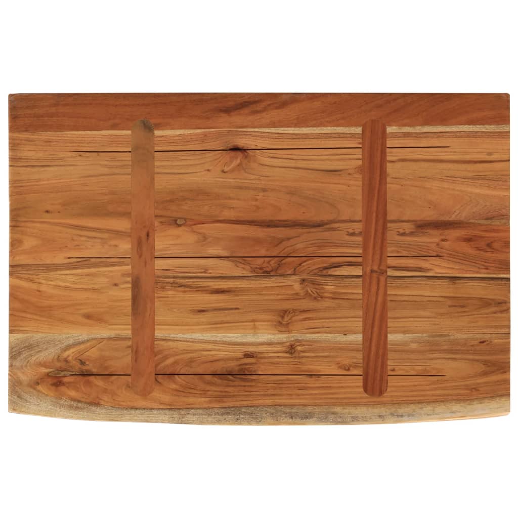 Wall Shelf 50x30x2.5 cm Rectangular Solid Wood Acacia Live Edge