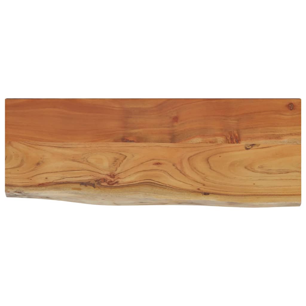 Wall Shelf 70x30x2.5 cm Rectangular Solid Wood Acacia Live Edge