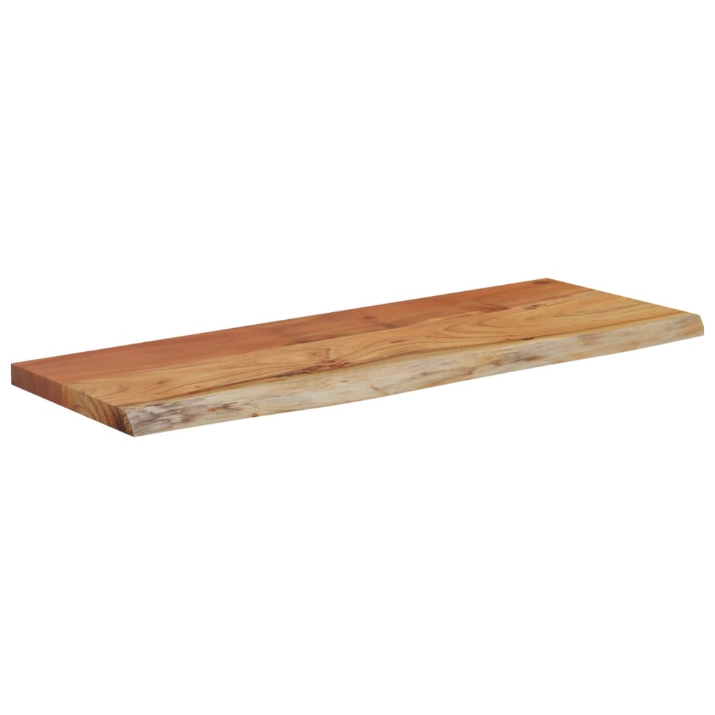 Wall Shelf 70x30x2.5 cm Rectangular Solid Wood Acacia Live Edge