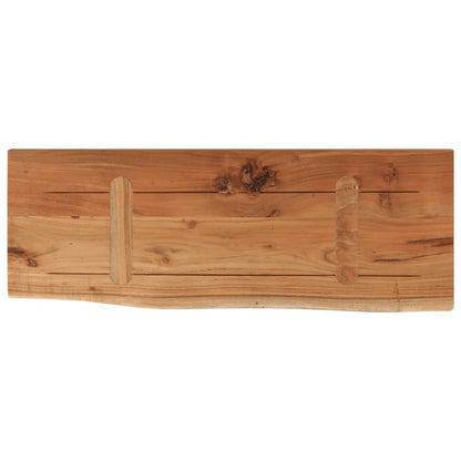 Wall Shelf 70x30x2.5 cm Rectangular Solid Wood Acacia Live Edge