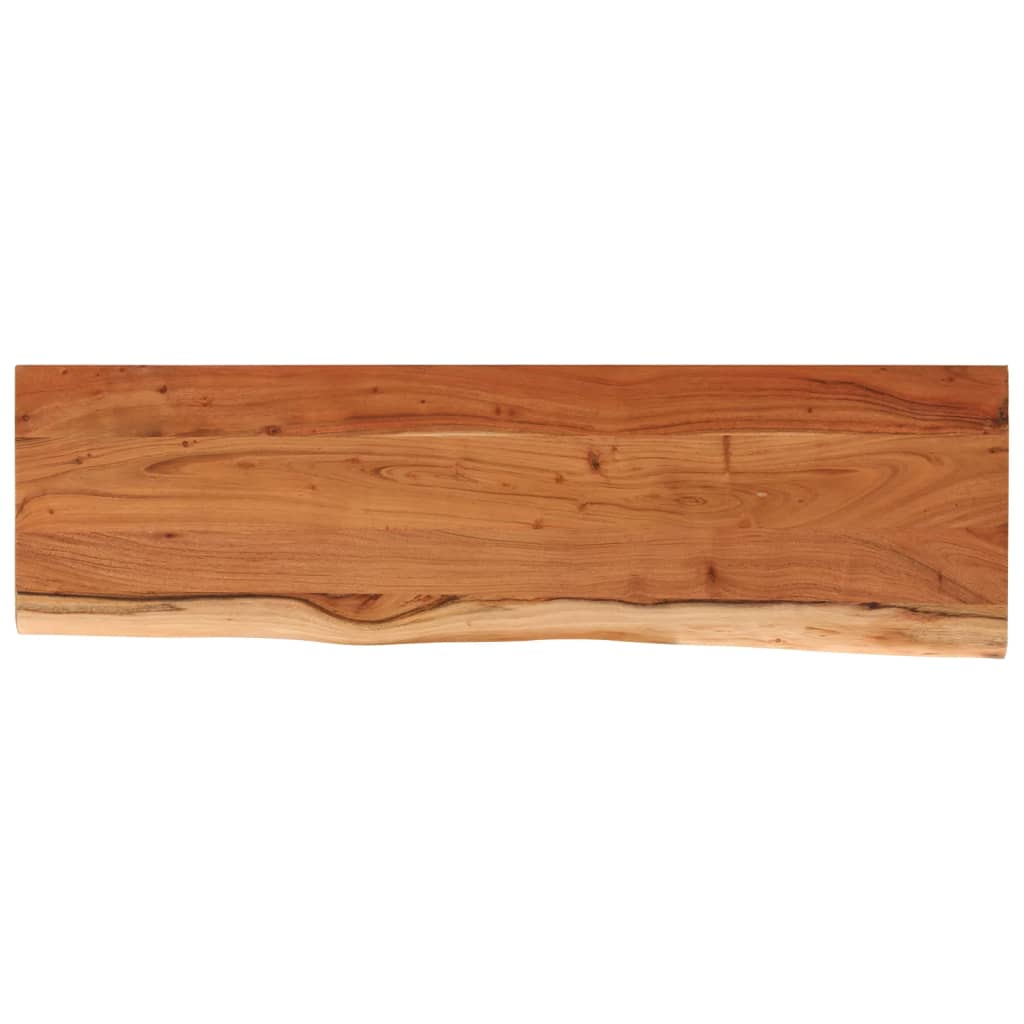 Wall Shelf 100x30x2.5 cm Rectangular Solid Wood Acacia Live Edge