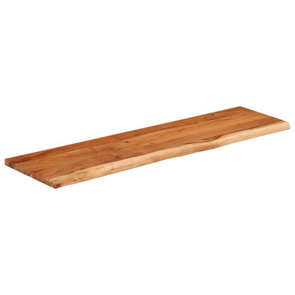 Wall Shelf 100x30x2.5 cm Rectangular Solid Wood Acacia Live Edge