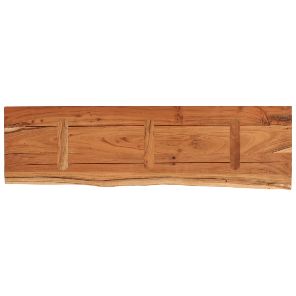 Wall Shelf 100x30x2.5 cm Rectangular Solid Wood Acacia Live Edge