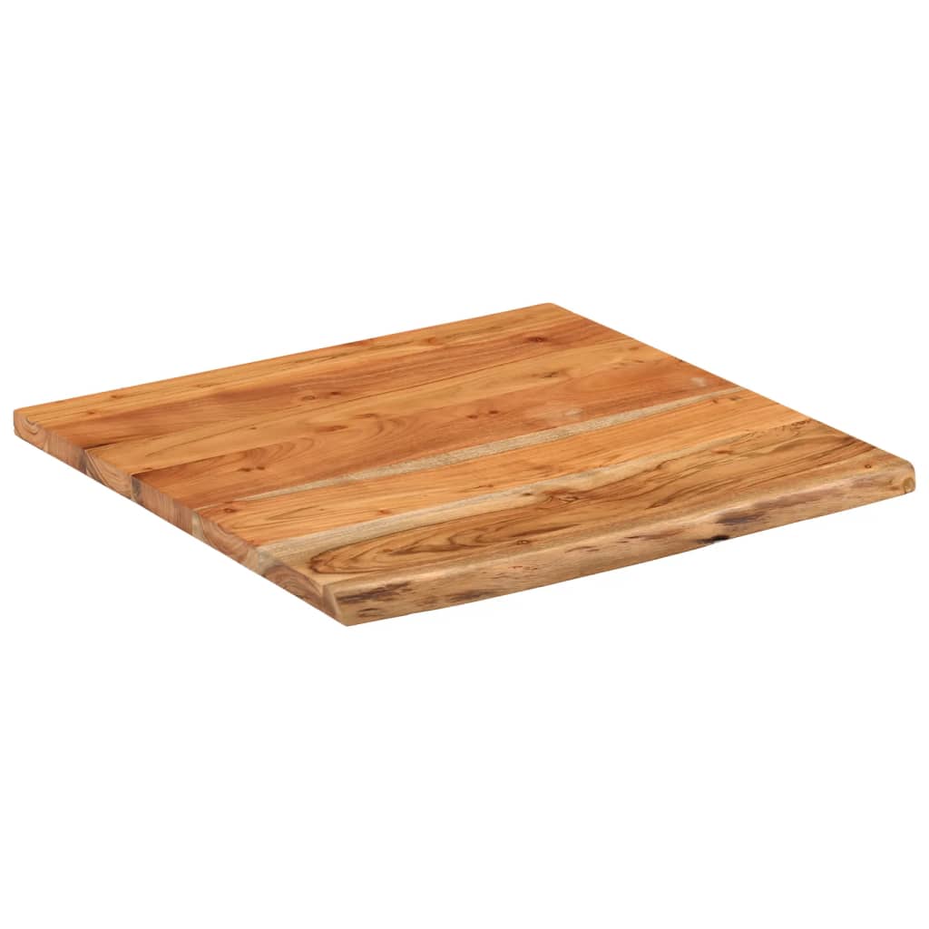 Wall Shelf 40x40x2.5 cm Square Solid Wood Acacia Live Edge