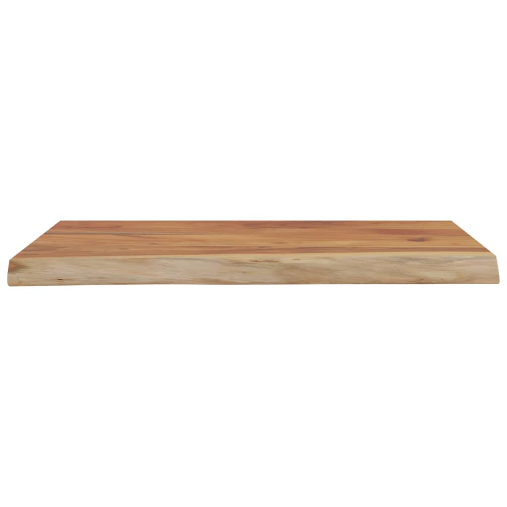 Wall Shelf 50x40x2.5 cm Rectangular Solid Wood Acacia Live Edge