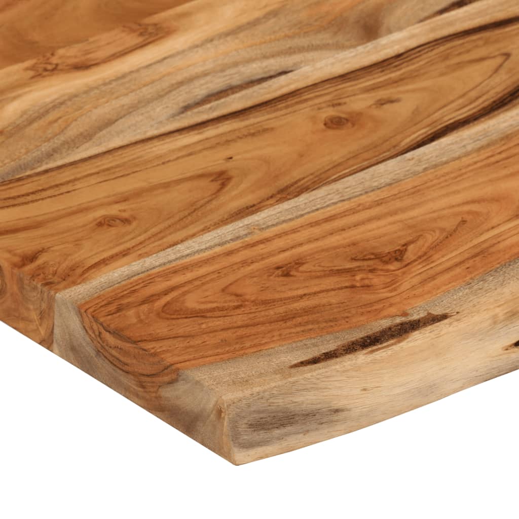 Wall Shelf 60x40x2.5 cm Rectangular Solid Wood Acacia Live Edge