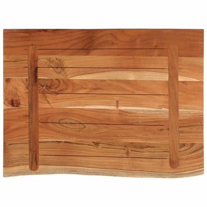 Bathroom Countertop 70x60x2.5 cm Rectangular Solid Wood Acacia