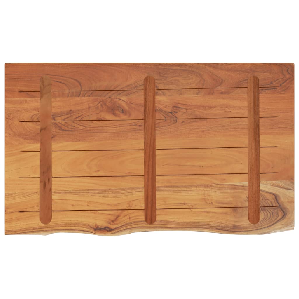 Bathroom Countertop 110x60x2.5 cm Rectangular Solid Wood Acacia