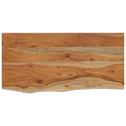 Wall Shelf 40x20x3.8 cm Rectangular Solid Wood Acacia Live Edge