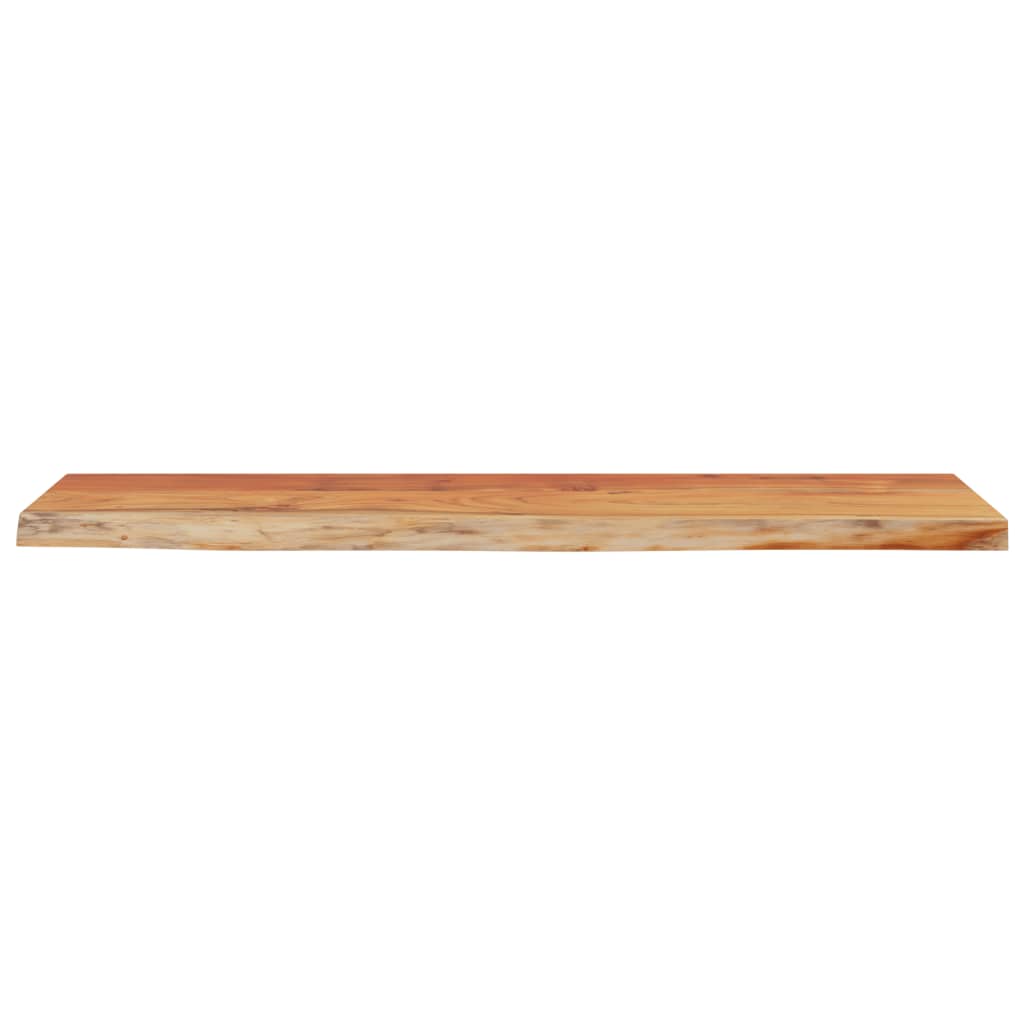 Wall Shelf 80x20x3.8 cm Rectangular Solid Wood Acacia Live Edge