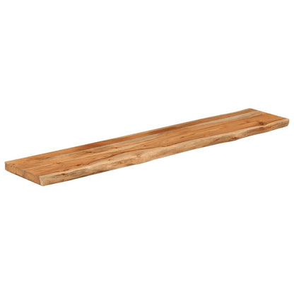 Wall Shelf 100x20x3.8 cm Rectangular Solid Wood Acacia Live Edge