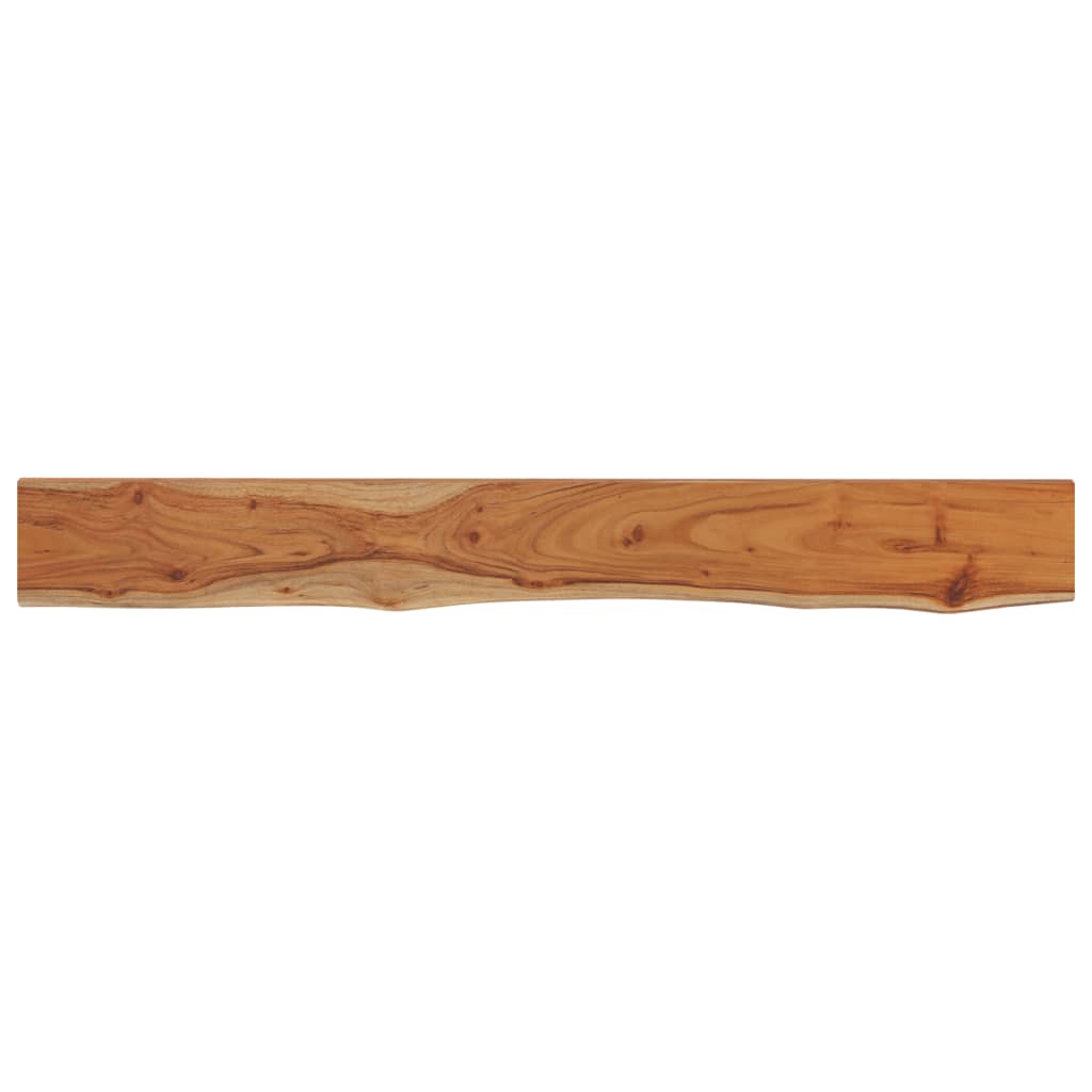 Wall Shelf 140x20x3.8 cm Rectangular Solid Wood Acacia Live Edge