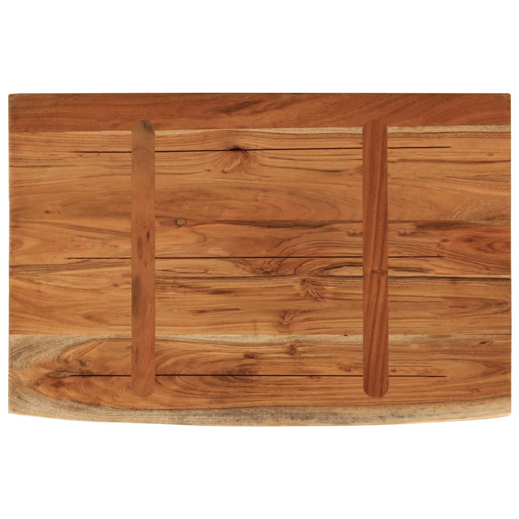 Wall Shelf 60x40x3.8 cm Rectangular Solid Wood Acacia Live Edge