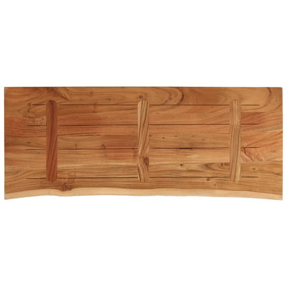 Table Top 110x40x3.8 cm Rectangular Solid Wood Acacia Live Edge