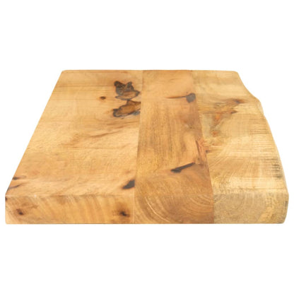 Table Top 70x20x2.5 cm Live Edge Solid Wood Rough Mango