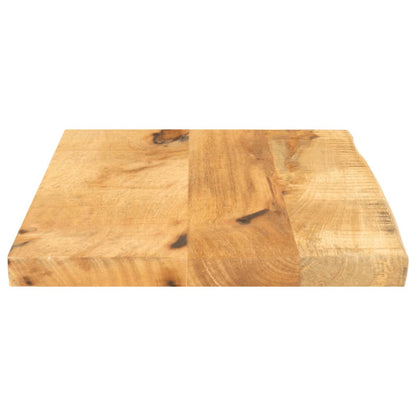 Table Top 40x30x2.5 cm Live Edge Solid Wood Rough Mango