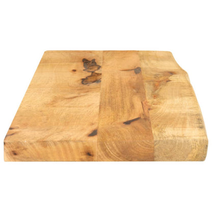 Table Top 70x30x2.5 cm Live Edge Solid Wood Rough Mango