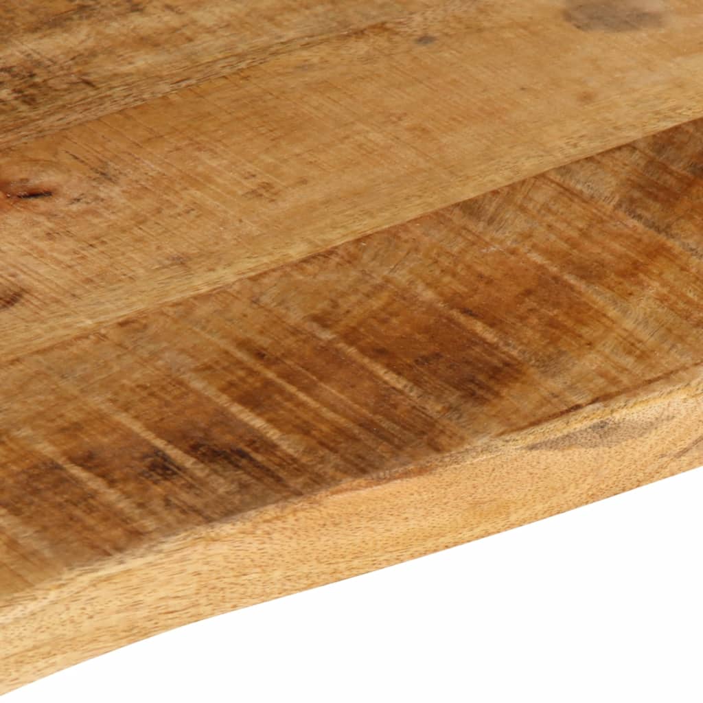 Table Top 140x60x2.5 cm Live Edge Solid Wood Rough Mango