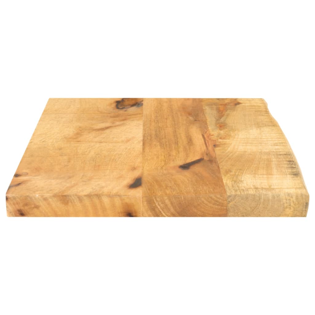 Table Top 50x20x3.8 cm Live Edge Solid Wood Rough Mango